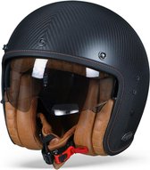 Scorpion Belfast Carbon Mat Zwart Jethelm - Motorhelm - Maat L