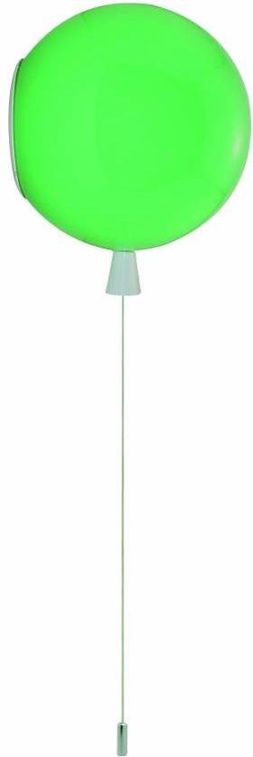 Wandlamp Ballonlamp Groen Middelgroot inclusief 4W LED lamp - Funnylights