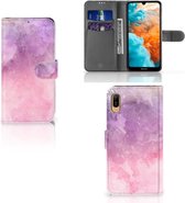 Huawei Y6 (2019) Hoesje Pink Purple Paint