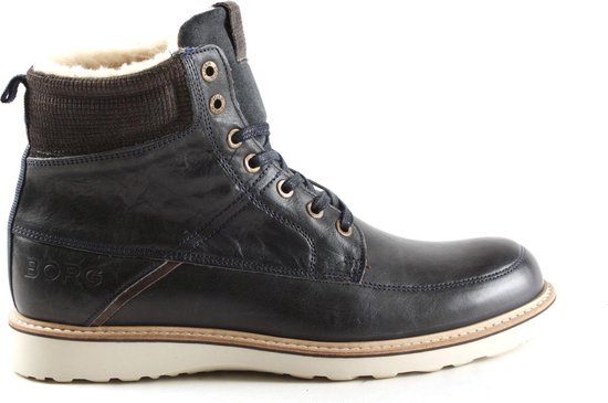 Heren Veterboots Bjorn Borg 1842-450801-7300 Mio High Donkerblauw - Maat 45  | bol.com