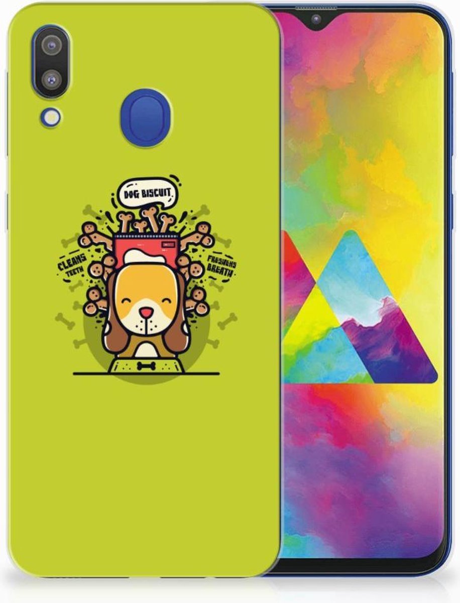 Samsung Galaxy M20 (Power) Telefoonhoesje met Naam Doggy Biscuit
