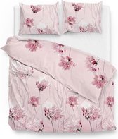 ZoHome Nancy Dekbedovertrek - Eenpersoons - 140x200/220 cm - Pink