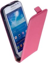 Lelycase Lederen Flip case case Telefoonhoesje Samsung Galaxy Express 2 Roze