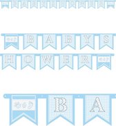 Letterguirlande BABYSHOWER jongen