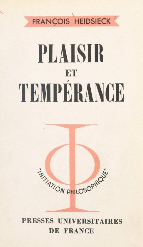 Plaisir et tempérance