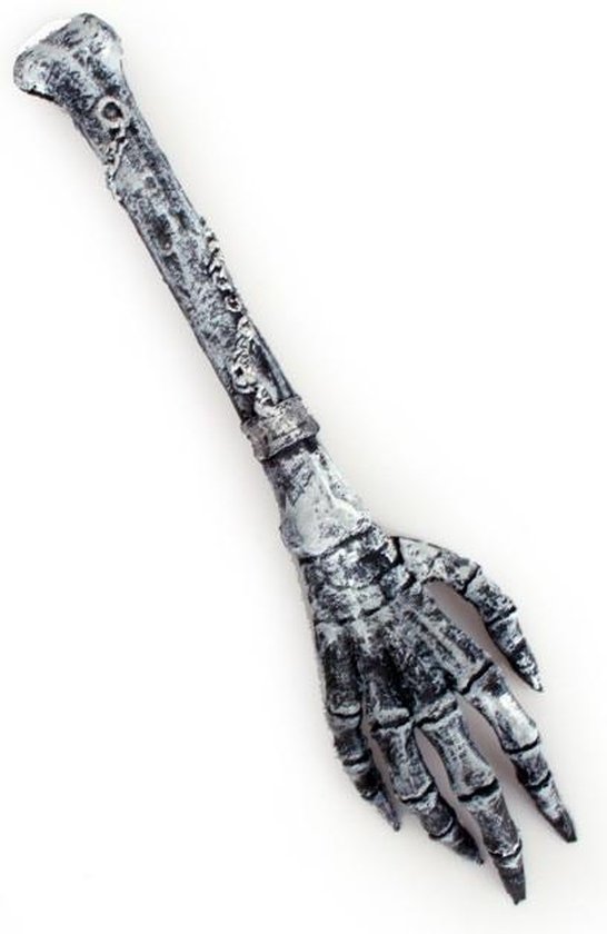 Foto: Skelet arm rubber grijs