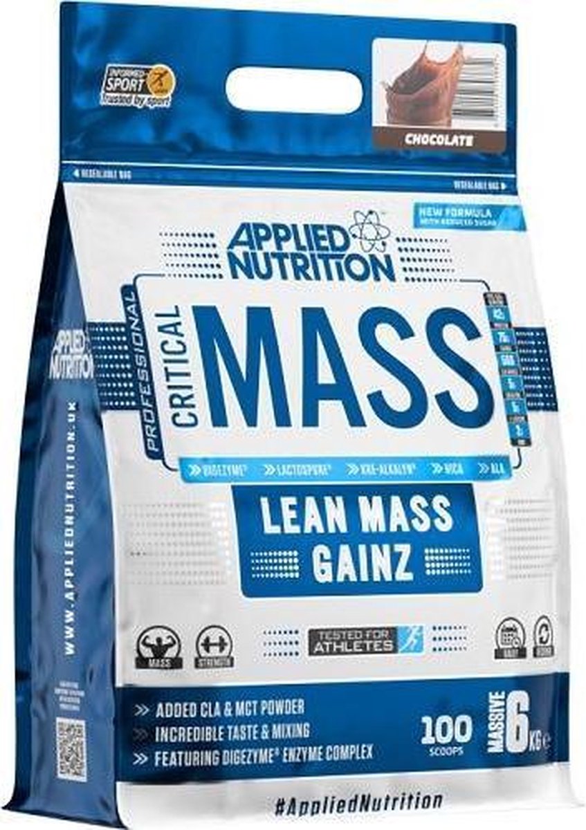 Mass Gainer - CRITICAL MASS 6000g Applied Nutrition - - Chocolate
