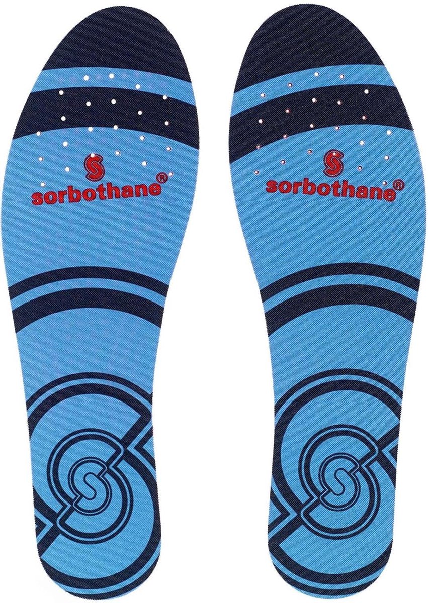Sorbothane® Full Strike schokabsorberende inlegzolen : Maat 44