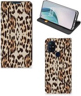 Smartphone Hoesje OnePlus Nord N10 5G Book Cover Leopard