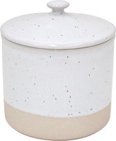 Costa Nova - servies - voorraadpot klein - Fattoria wit - aardewerk - H 13,6 cm