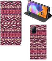 Bookcase Geschikt voor Samsung Galaxy A31 Smart Cover Aztec Purple