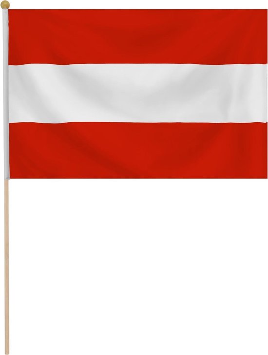 kleding Methode Doelwit Home & Styling Vlag Oostenrijk 30 X 46 Cm Polyester Rood/wit | bol.com