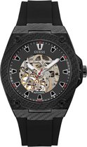Guess Legacy W1247G1 Horloge - Siliconen - Zwart - Ø 45 mm