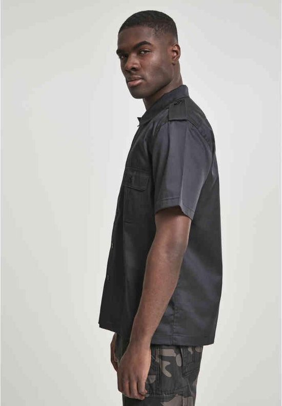 Brandit Legerhemd met kort mouw Heren Shirt met korte mouwen - zwart - 7XL