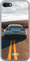 6F hoesje - geschikt voor iPhone 8 - Transparant TPU Case - Silver Sports Car #ffffff