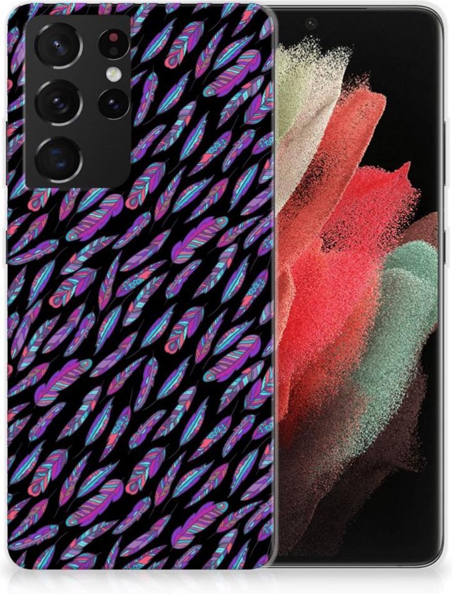 Samsung Galaxy S21 Ultra TPU bumper Feathers Color