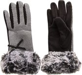 Melady Handschoenen Winter 8x24 cm Zwart Synthetisch Handschoenen Dames