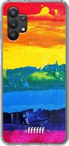 6F hoesje - geschikt voor Samsung Galaxy A32 5G -  Transparant TPU Case - Rainbow Canvas #ffffff