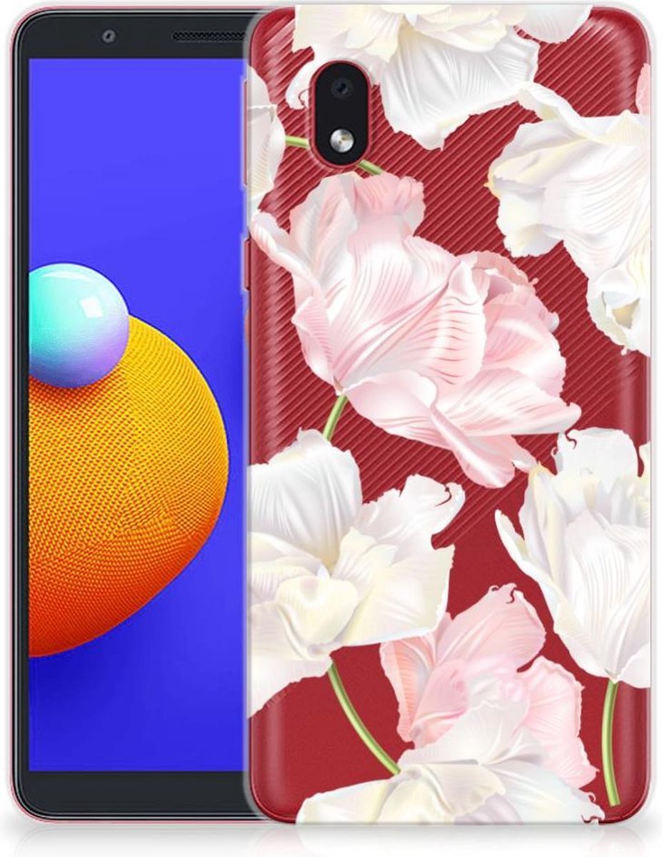 Samsung Galaxy A01 Core TPU Case Lovely Flowers