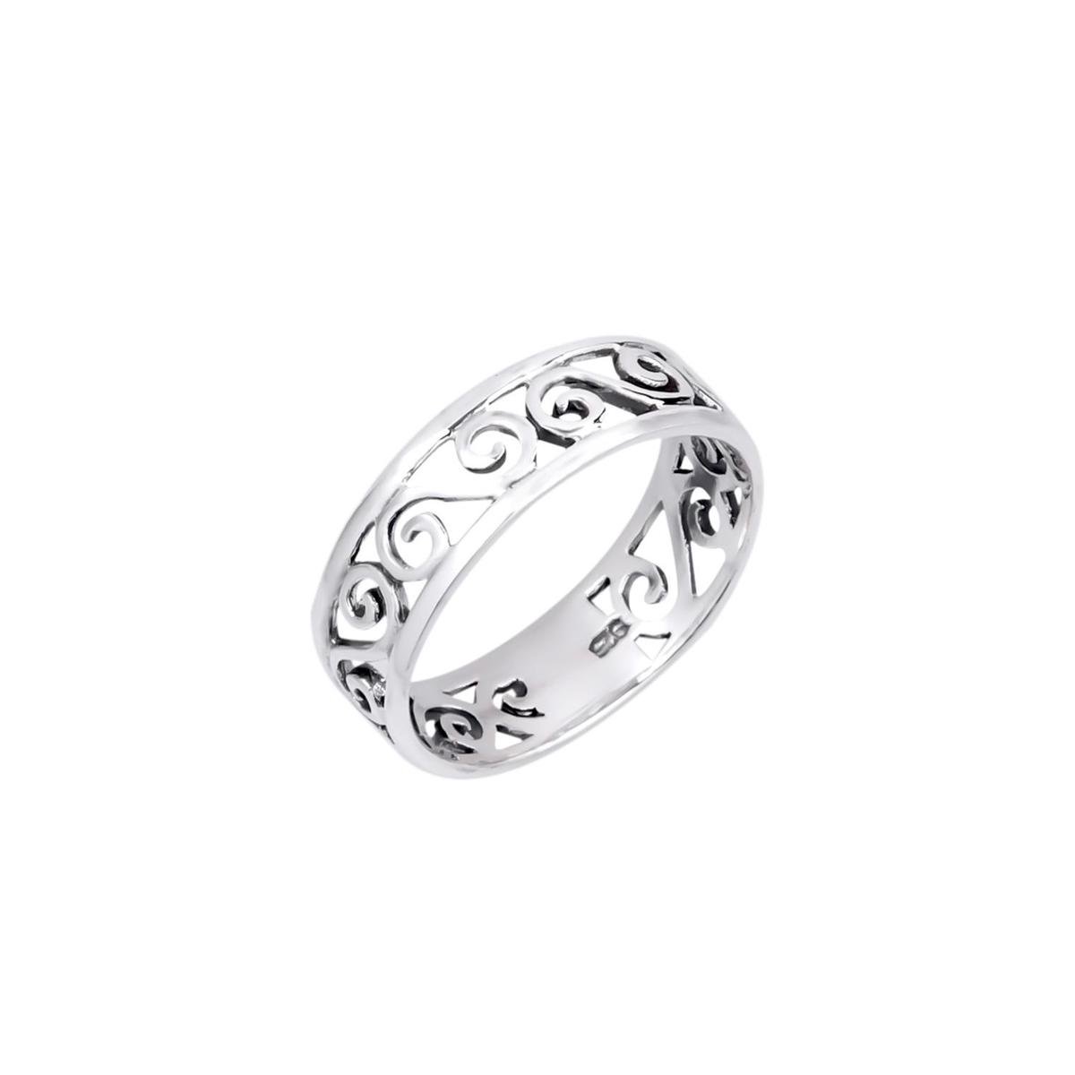 Ringen dames | Zilveren ring, breed, opengewerkt - WeLoveSilver
