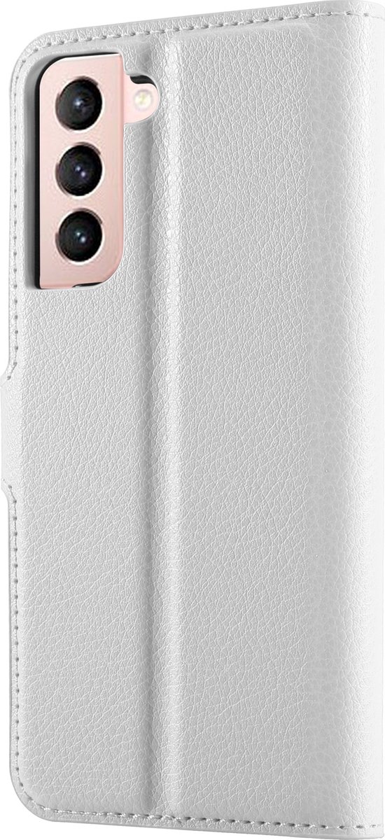 Shieldcase Samsung Galaxy S21 wallet bookcase - wit