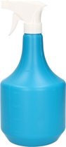 1x Plantenspuiten/waterspuiten 1 liter turqouise blauw - Waterverstuivers/watersproeiers
