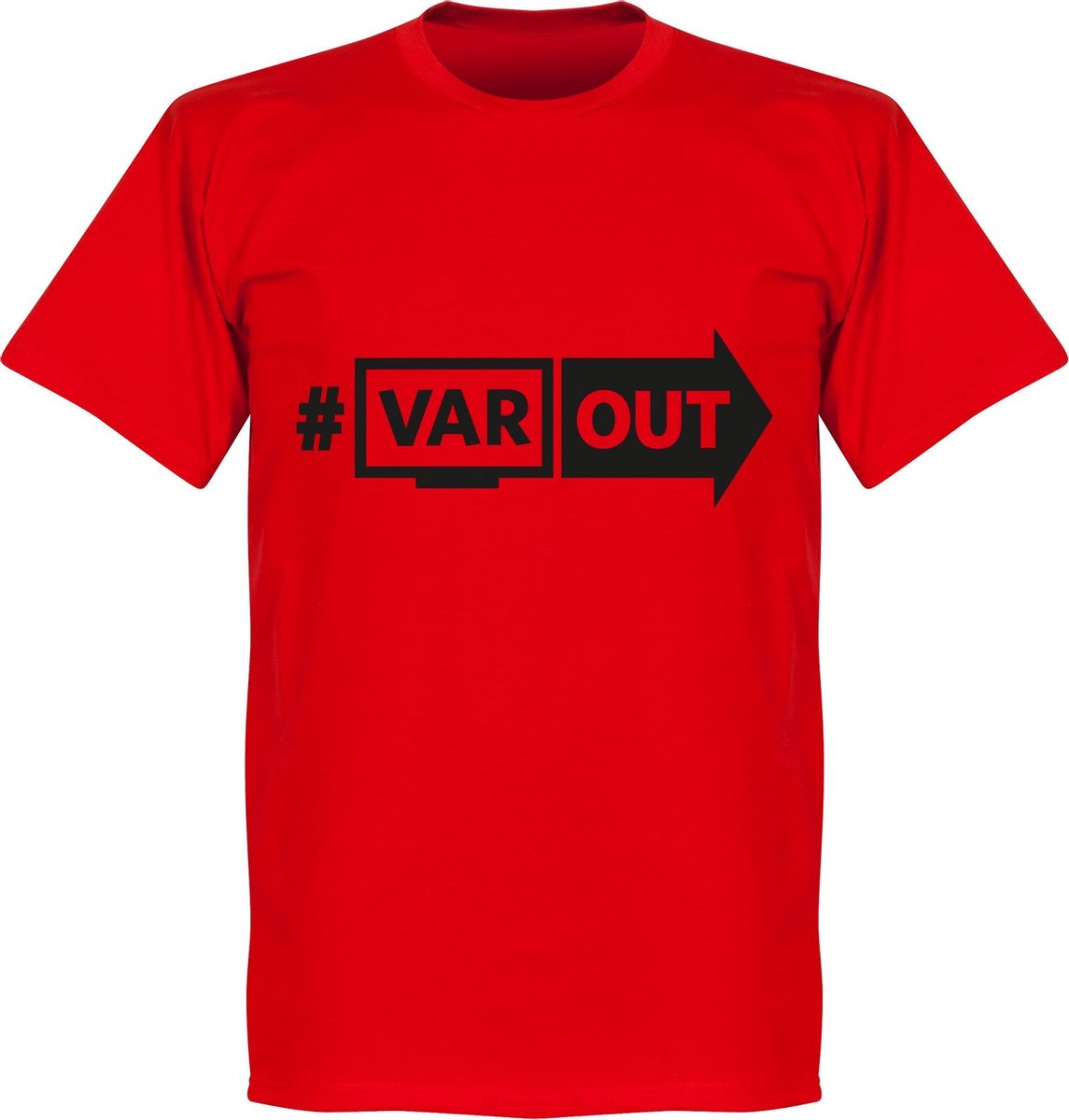 VARout T-Shirt - Rood/ Zwart - XXL