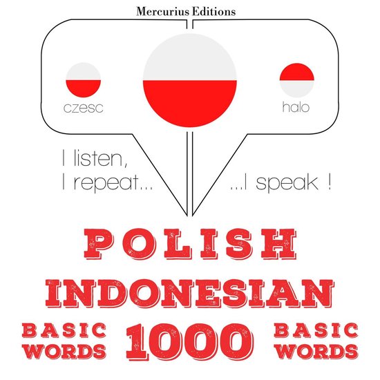 Polski - indonezyjski: 1000 podstawowych słów - cover