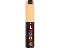 Krijtstift – Chalkmarker – Universele Marker – Uni Posca Marker – Zalmrose – PC-8K – 8mm – Beitelpunt – Large – 1 stuk