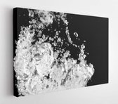 Onlinecanvas - Schilderij - Water Splash With Bubbles Air Art Horizontal Horizontal - Multicolor - 40 X 50 Cm