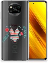 TPU Siliconen Hoesje Xiaomi Poco X3 | Poco X3 Pro Telefoon Hoesje Boho Summer