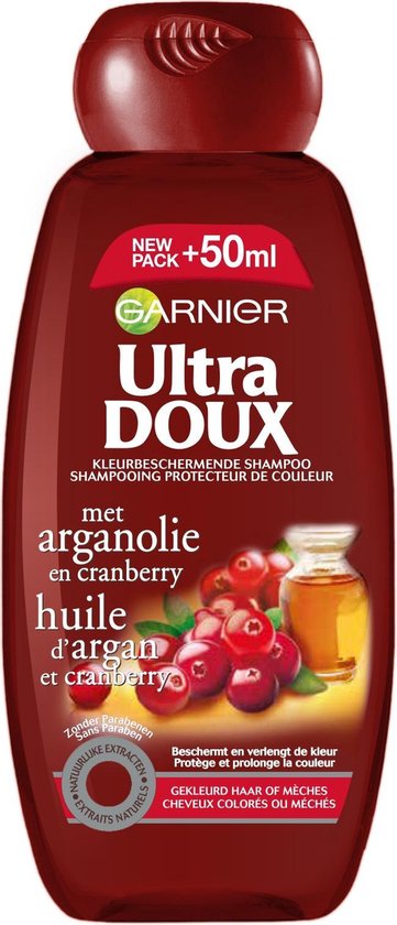 Garnier Ultra Doux Arganolie-Cranberry - Shampoo 300ml - Gekleurd Haar of  Mèches | bol.com