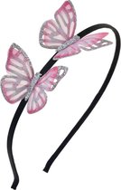 Melady Haarband Dames Meerkleurig Metaal, Textiel Rond Vlinders Haarbanden Vrouwen Headband Hairband