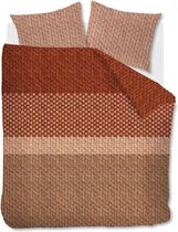 Beddinghouse Maelis Dekbedovertrek - Flanel - Lits-jumeaux - 260x200/220 cm - Terra