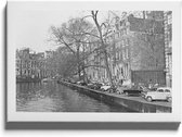 Walljar - Canal Houses Herengracht Amsterdam - Muurdecoratie - Canvas schilderij