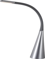 Lucide GOOSY LED - Bureaulamp - Ø 11 cm - LED Dimb. - 1x12W 3000K - Met USB oplaadpunt - Grijs
