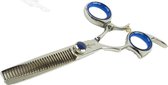 Hisaki Shark Fin - Stainless - Swivel - left - Thinning Hair Scissors # 7 Gezichtsverzorging huidreiniging - 2-delige + tas