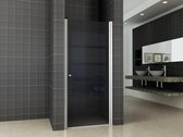 Saqu Jogay Douchedeur - Nisdeur met Profiel - 90x202 cm - Aluminium Nano Rookglas - Veiligheidsglas