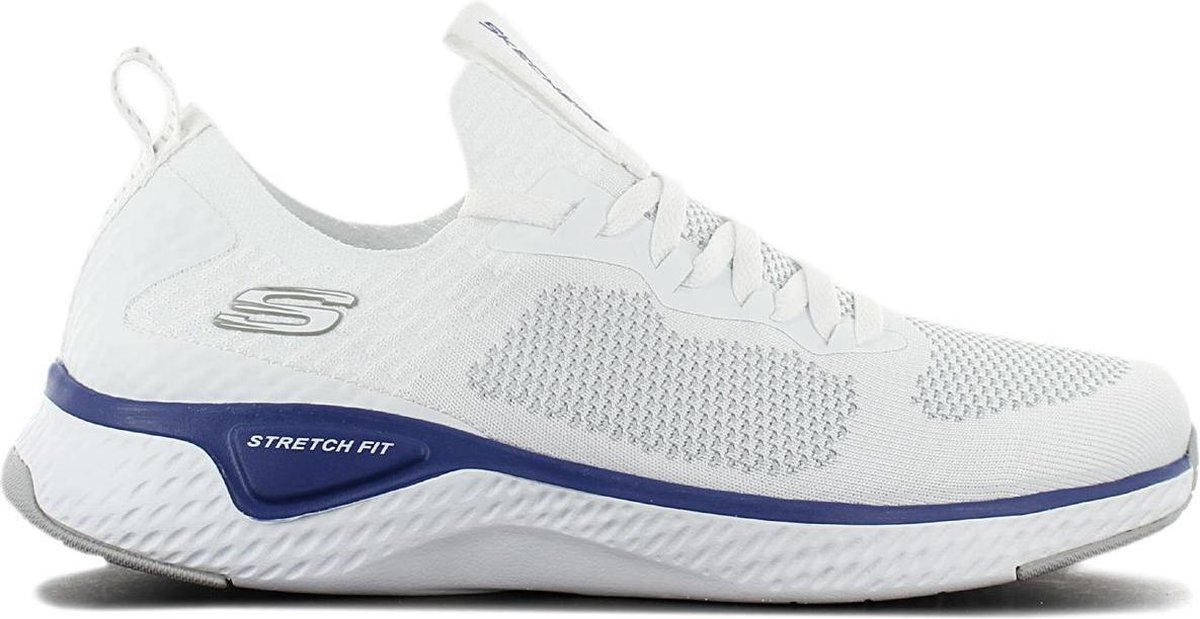Skechers Solar Fuse Valedge Heren Sneakers Sport Casual schoenen Wit  52757-WBL - Schoenen.nl