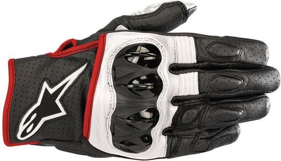 Alpinestars Celer V2 Black White Red Fluo Motorcycle Gloves S bol