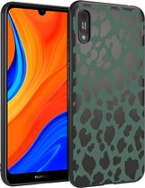 iMoshion Design voor de Huawei Y6S hoesje - Luipaard - Groen / Zwart