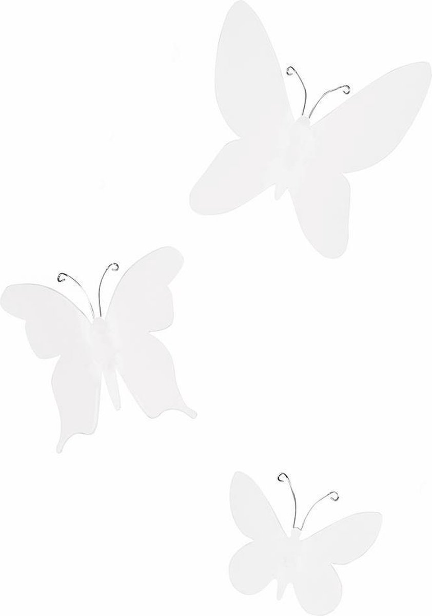 Umbra wanddecoratie vlinders Mariposa - Wit | bol.com
