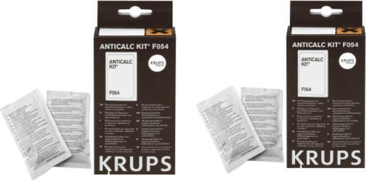 Détartrant Krups - 2x paquet de 2 sacs - machine à café anticalcaire en  poudre... | bol.com
