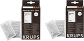 Détartrant Krups - 2x paquet de 2 sacs - machine à café anticalcaire en poudre détartrante, entre autres. Dolce Gusto Nespresso