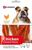 Flamingo hondensnack Chick'n snack twisted stick - 55g. Let op: 1 zakje van 55 gram!