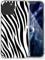 Hoesje iPhone 12 Pro Max GSM Hoesje met doorzichtige rand Zebra