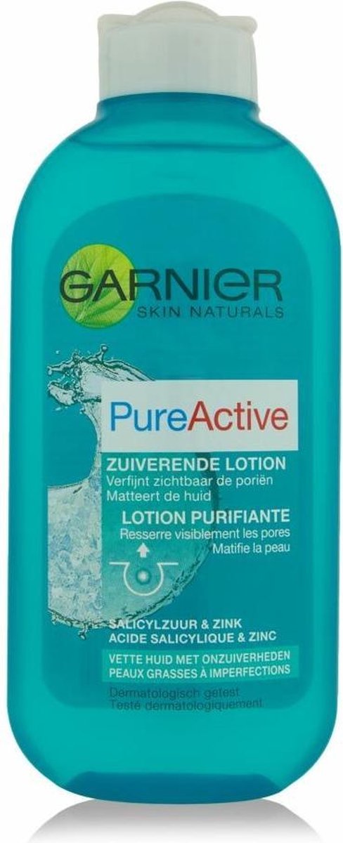 Garnier Skinactive Face Skin Naturals Pure Active - 3 X 200ml - Reinigingslotion