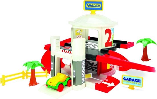 Afbeelding van het spel Wader Speelgoed Garage Met Lift 2 Levels