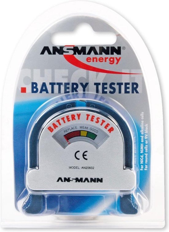 Testeur de piles & batteries Energy Check LCD 1900-0100 ANSMANN