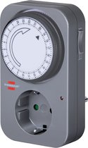 Brennenstuhl tijdschakelklok MZ 20, mechanisch stopcontact (dag-timer met hogere contactbescharming) kleur: grijs